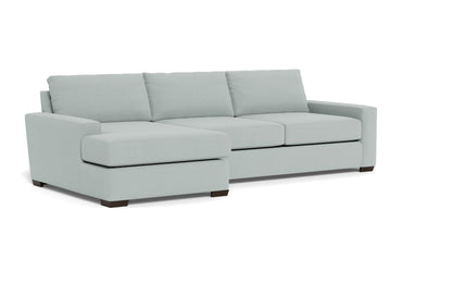 Mas Mesa 123" Deep Left Chaise Sectional - Peyton Light Blue