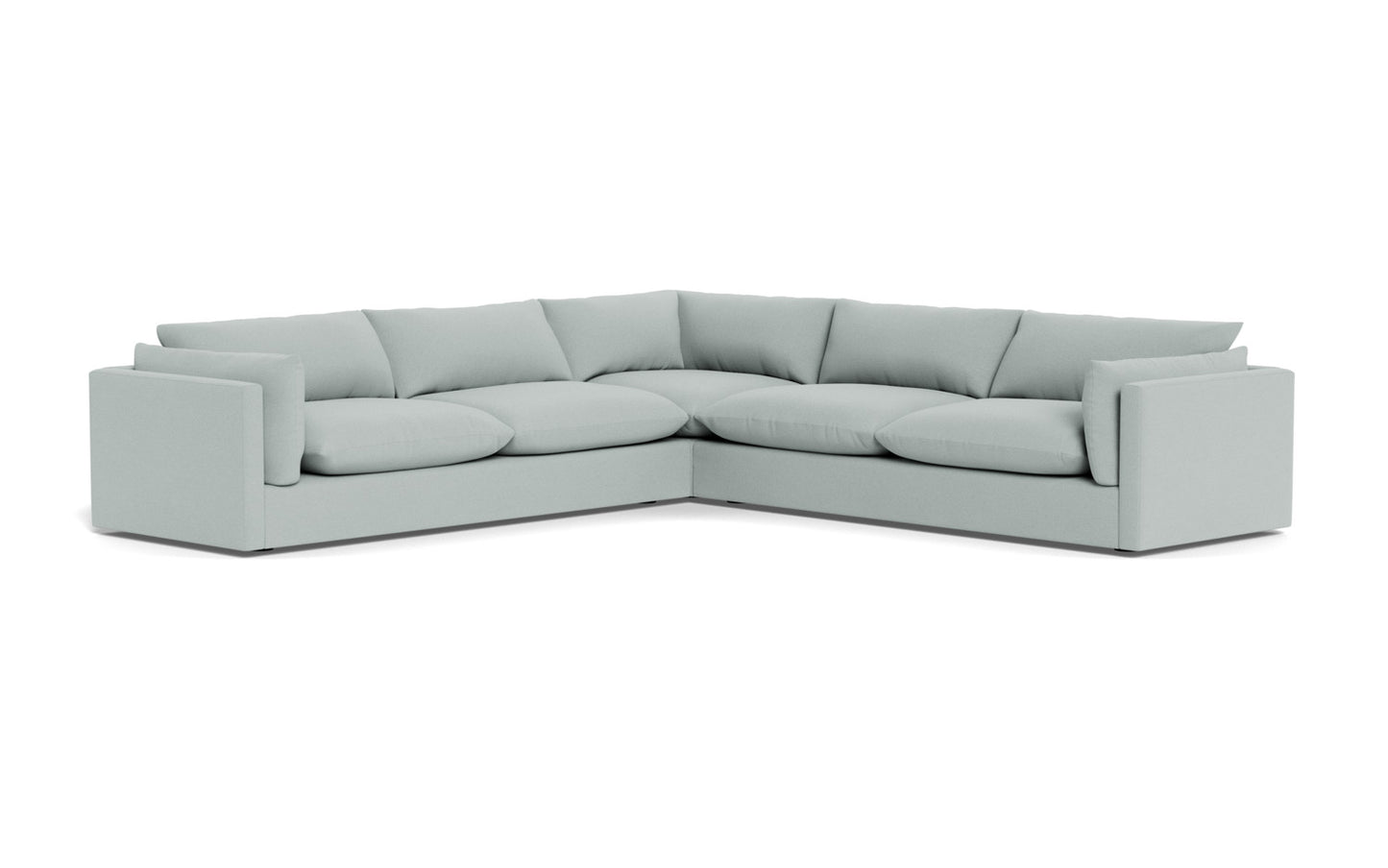 SoCo 124" Corner Sectional - Peyton Light Blue