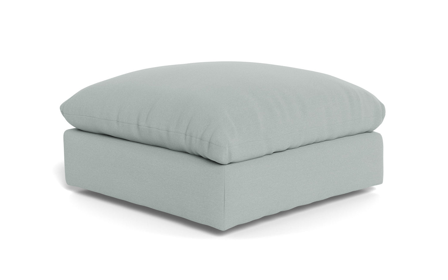 SoCo Ottoman - Peyton Light Blue