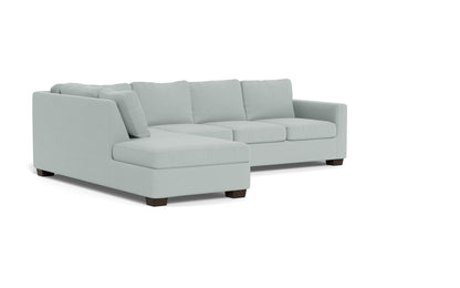 Track 121" Left Chaise Sectional - Peyton Light Blue