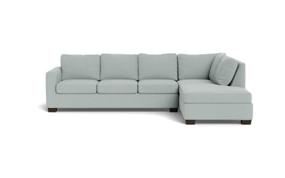 Track 121" Right Chaise Sectional - Peyton Light Blue