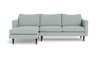 Wallace 98" Untufted Left Chaise Sectional - Peyton Light Blue