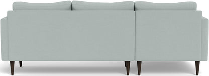 Wallace 98" Untufted Left Chaise Sectional - Peyton Light Blue