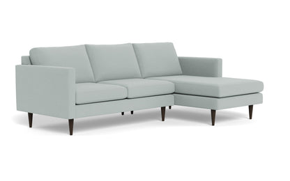 Wallace 98" Untufted Right Chaise Sectional - Peyton Light Blue