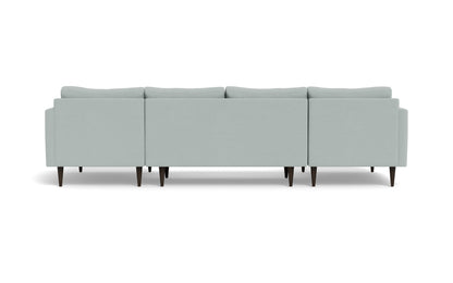 Wallace 126" Untufted Double Chaise U Sectional