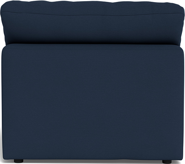 Fluffy Small Armless Chair - Peyton Light Blue