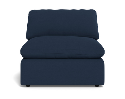 Fluffy Small Armless Chair - Peyton Navy