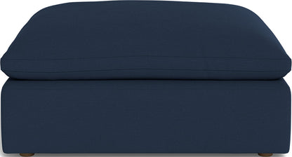 Fluffy Ottoman - Peyton Light Blue