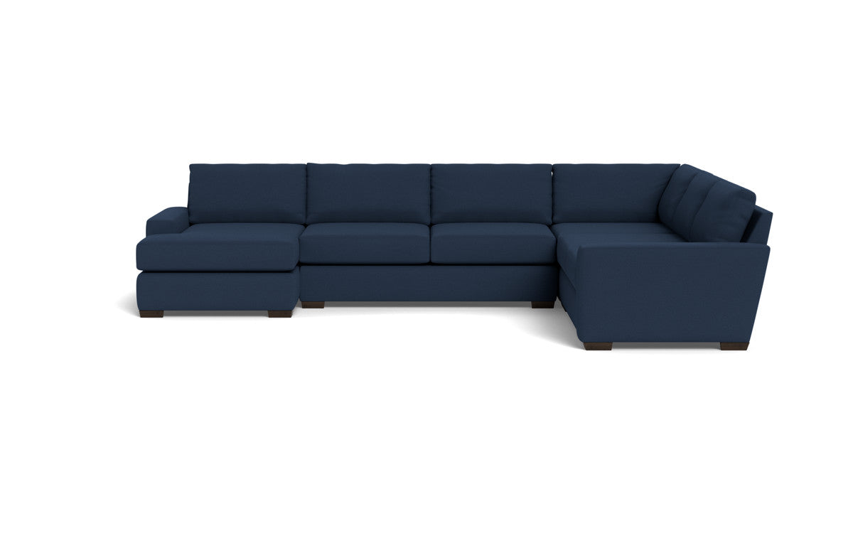 Mas Mesa 162" Deep Corner Sectionals w. Left Chaise - Peyton Navy