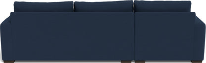Mesa 123" Left Chaise Sectional Peyton Navy Quick Ship -