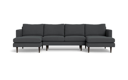 Wallace 126" Untufted Double Chaise U Sectional