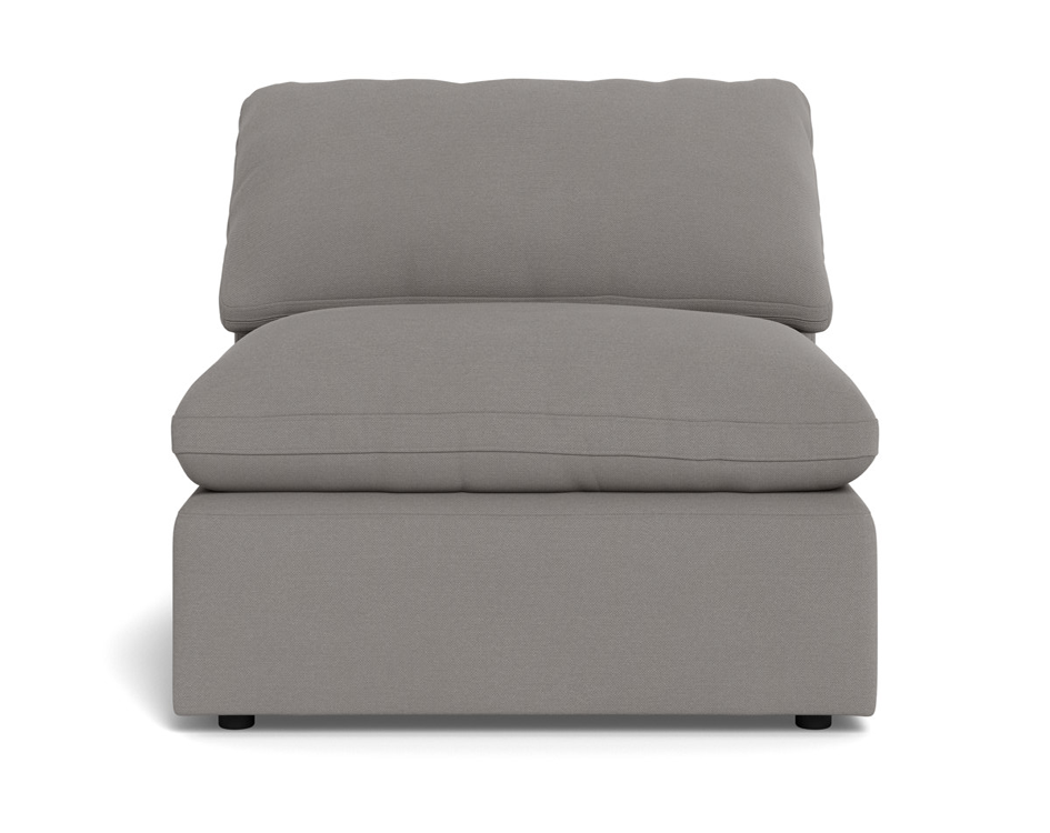 Fluffy Small Armless Chair - Peyton Slate