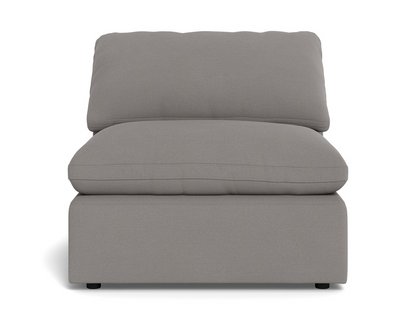 Fluffy Small Armless Chair - Peyton Slate