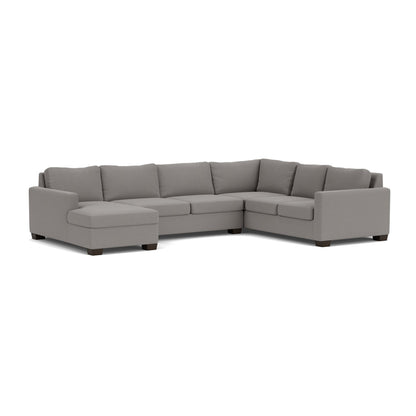 Track 141" Corner Sectionals W. Full Sleeper & Left Chaise - Peyton Slate