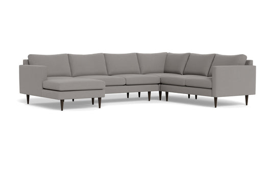 Wallace 130" Untufted Corner Sectionals w. Left Chaise -
