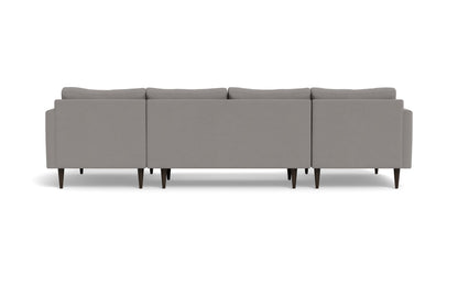 Wallace 126" Untufted Double Chaise U Sectional
