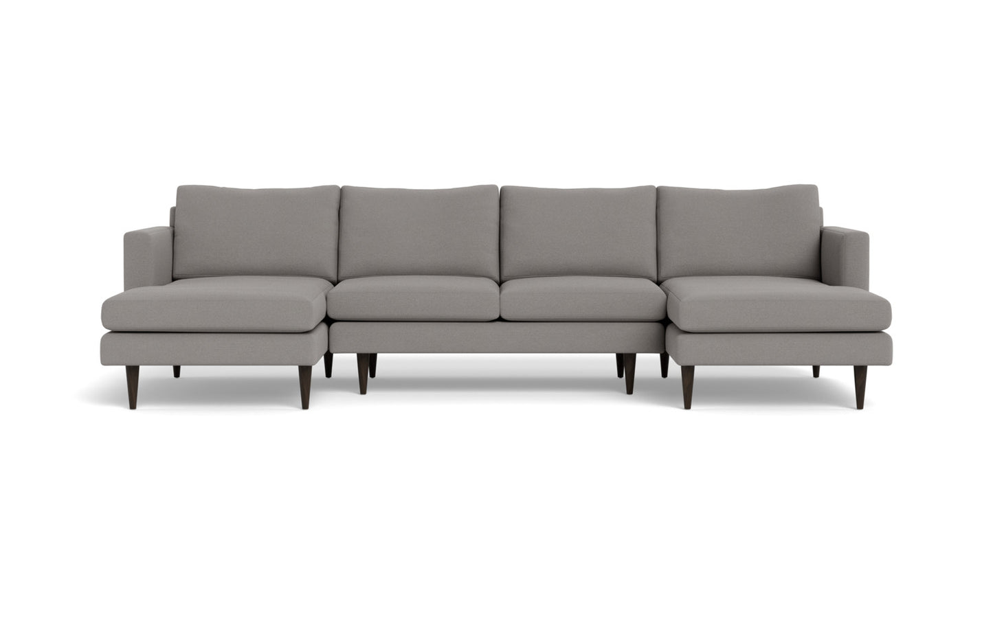 Wallace 126" Untufted Double Chaise U Sectional