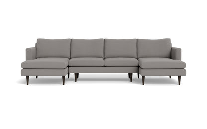 Wallace 126" Untufted Double Chaise U Sectional