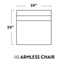 Parmer Armless Chair