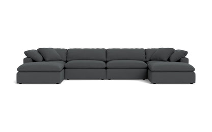 Fluffy 4 Piece Sectional W/Double Otto - Peyton Pepper