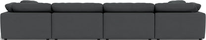 Fluffy 4 Piece Sectional W/Double Otto - Peyton Pepper