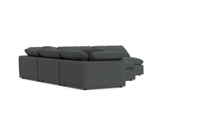 Fluffy 5 Piece Sectional W/Ottoman - Peyton Pepper