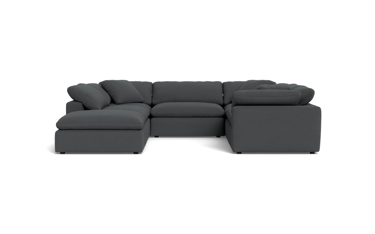 Fluffy 6 Piece Sectional W/Ottoman - Peyton Pepper