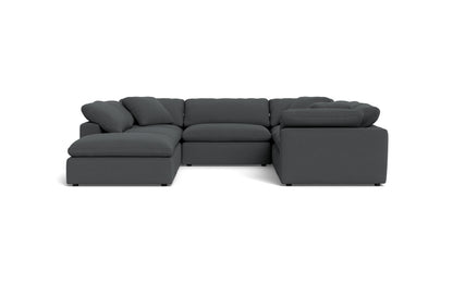 Fluffy 6 Piece Sectional W/Ottoman - Peyton Pepper