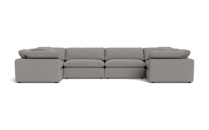 Fluffy 4 Corner U Sectional - Peyton Slate