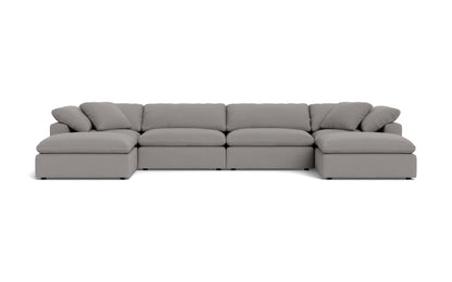 Fluffy 4 Piece Sectional W/Double Otto -