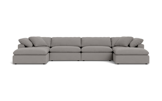 Fluffy 4 Piece Sectional W/Double Otto -