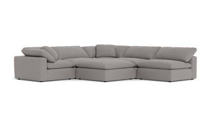 Fluffy 5 Piece Sectional W/Ottoman -