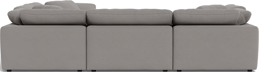 Fluffy 6 Piece Sectional W/Ottoman - Peyton Slate