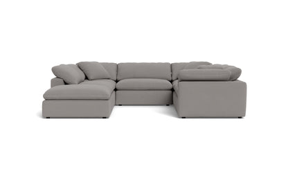 Fluffy 6 Piece Sectional W/Ottoman -