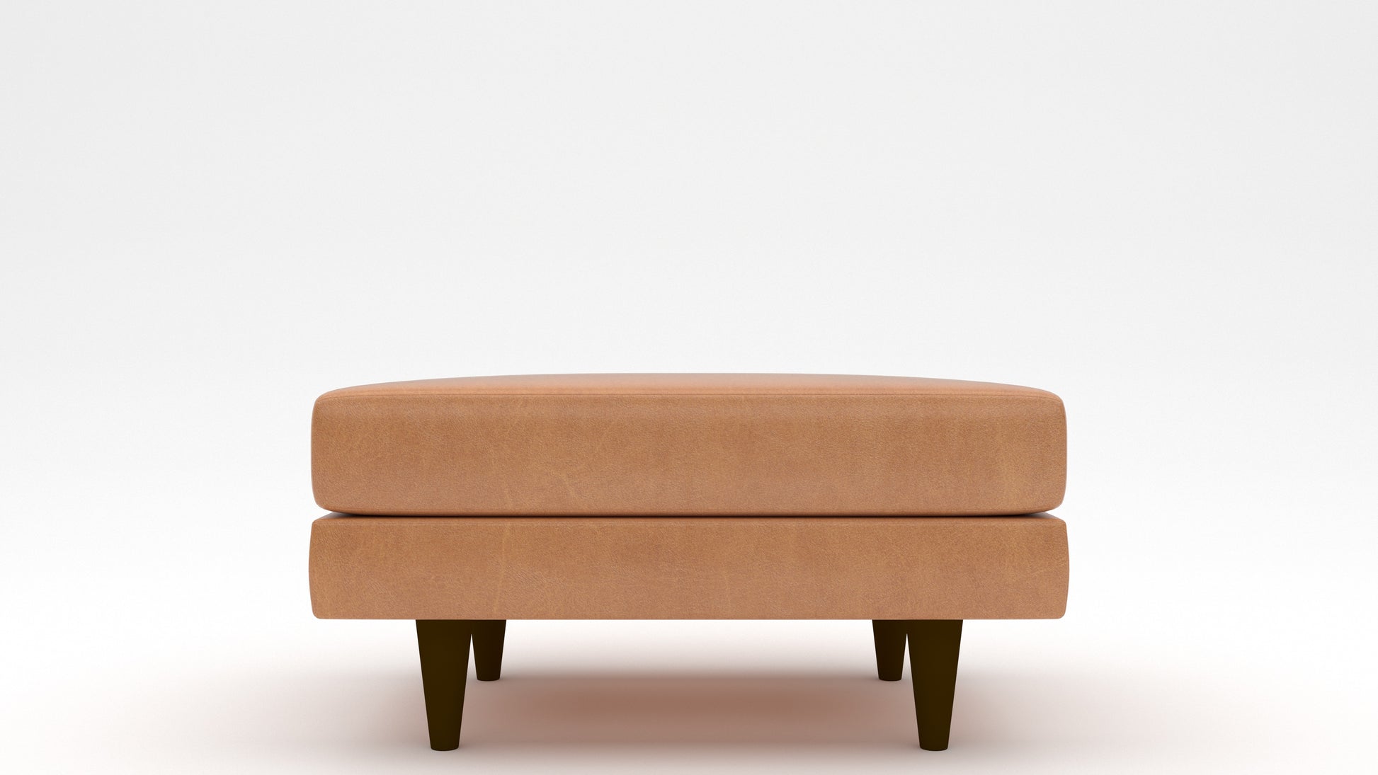 Rainey Leather Ottoman -