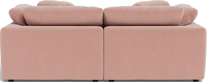 Fluffy 2 Piece Sofa w/Otto - Superb Blush