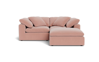 Fluffy 2 Piece Sofa w/Otto - Superb Blush