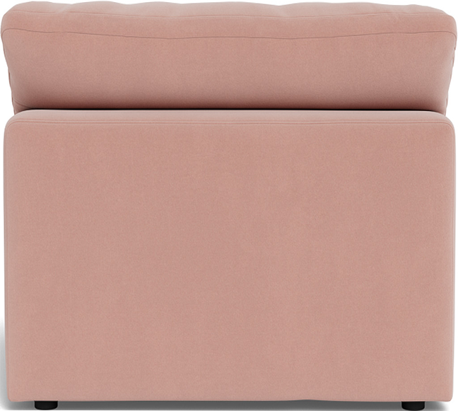 Fluffy Small Armless Chair - Superb Blush
