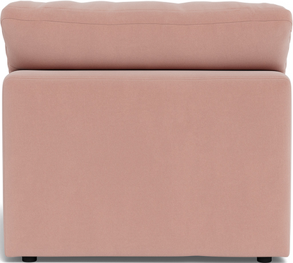 Fluffy Small Armless Chair - Superb Blush