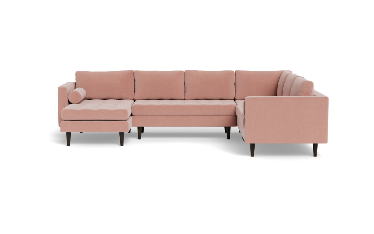 Ladybird 133" Corner Sectional with Left Chaise - Superb Blush