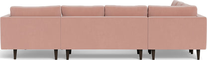 Ladybird 133" Corner Sectionals w. Right Chaise - Superb Blush