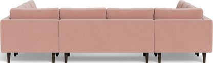 Ladybird 134" U Sectional - Superb Blush