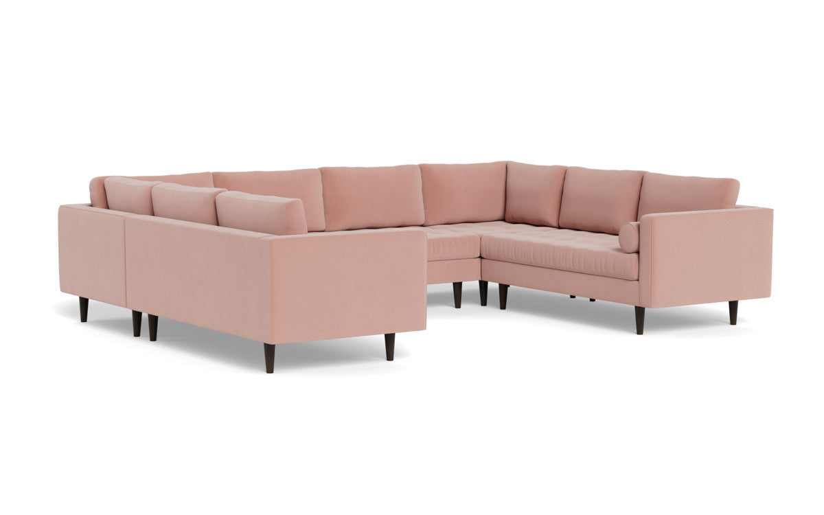 Ladybird 134" U Sectional - Superb Blush