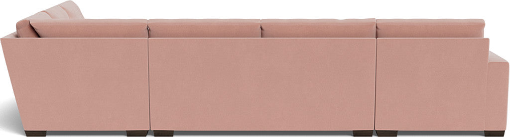 Mas Mesa 162" Deep Corner Sectionals w. Left Chaise - Superb Blush