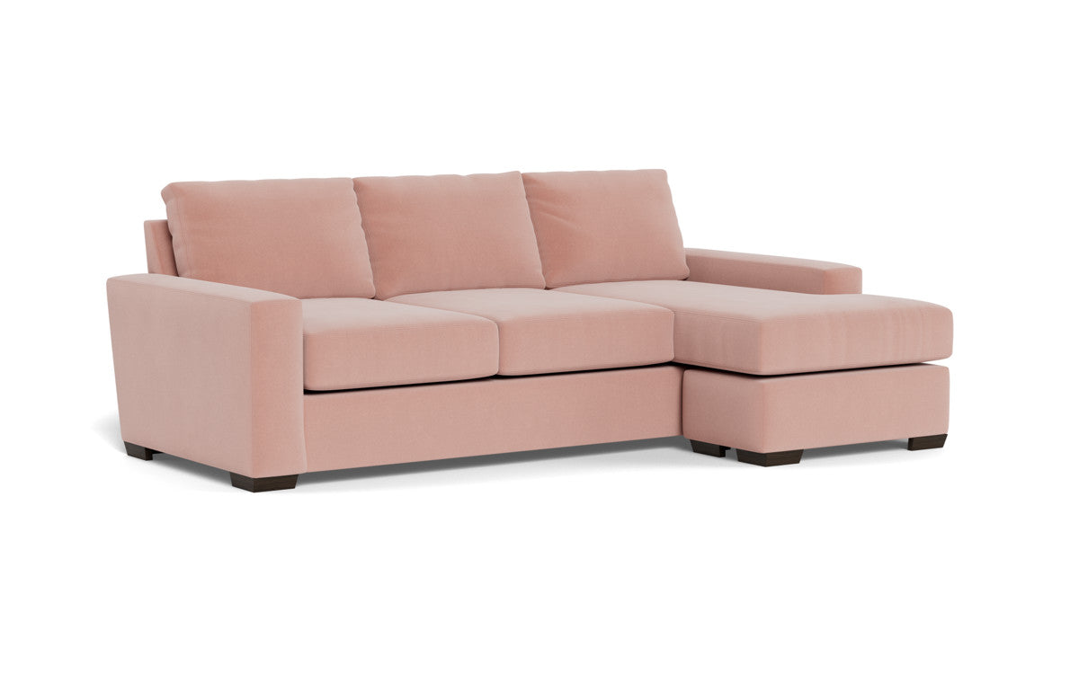 Mas Mesa 101" Deep Reversible Sofa Chaise - Superb Blush