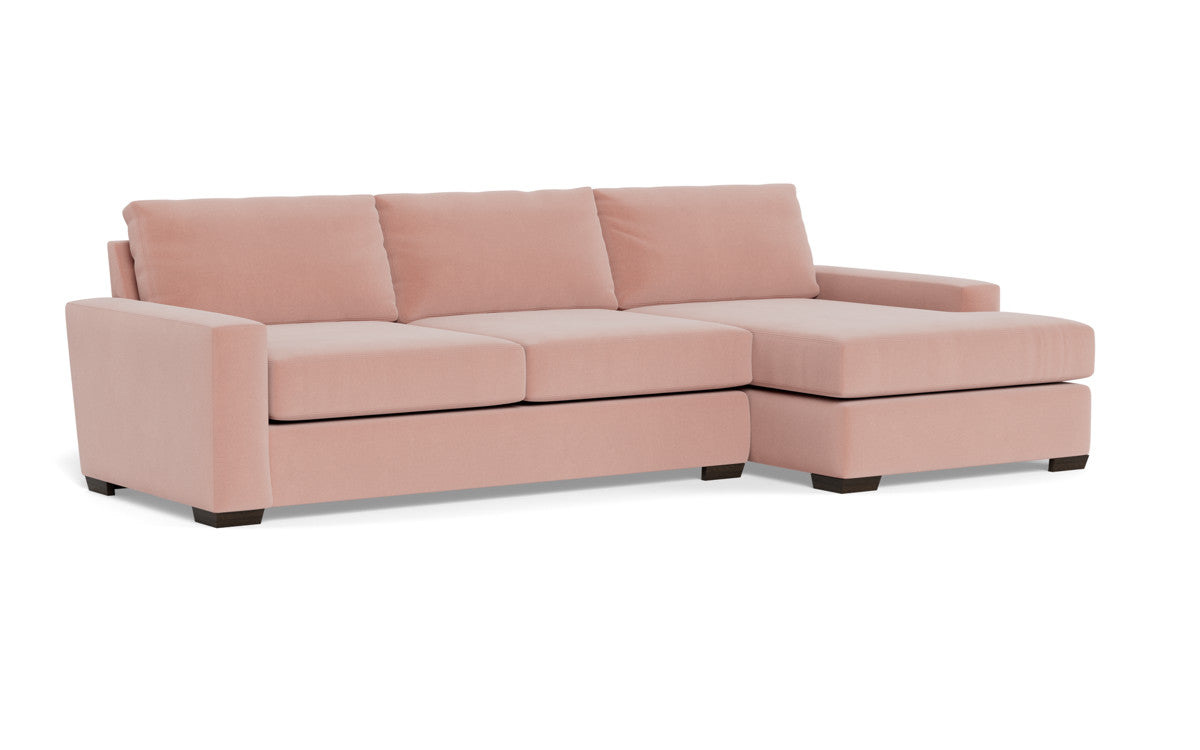 Mas Mesa 123" Deep Right Chaise Sectional - Superb Blush