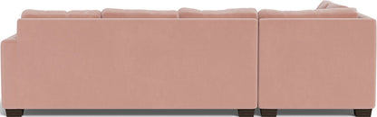 Track 121" Left Chaise Sectional - Superb Blush