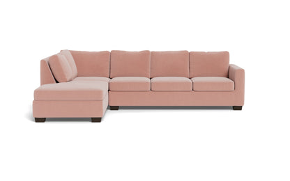 Track 121" Left Chaise Sectional - Superb Blush