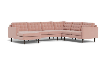 Wallace 131" Corner Sectionals w. Left Chaise - Superb Blush