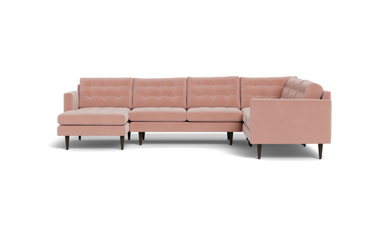 Wallace 131" Corner Sectionals w. Left Chaise - Superb Blush